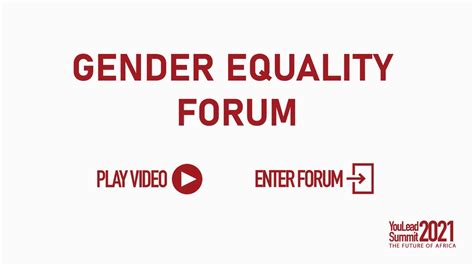 Gender Equality Forum Youtube