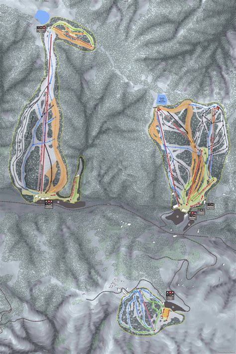 California Ski Maps Mountain High Ski Resort Trail Map