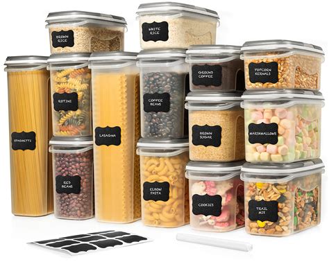 Buy Large Set 28 Pc Airtight Food Storage Containers With Lids 14