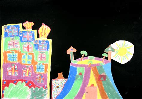 Günstiger bastelbedarf, bastelvorlagen und unterrichtsmaterial zum download. Hundertwasser-Häuser: Hundertwasser-Häuser von Josi und ...