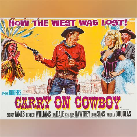 Carry On Cowboy 1965 Original Movie Poster Vintage Film Poster