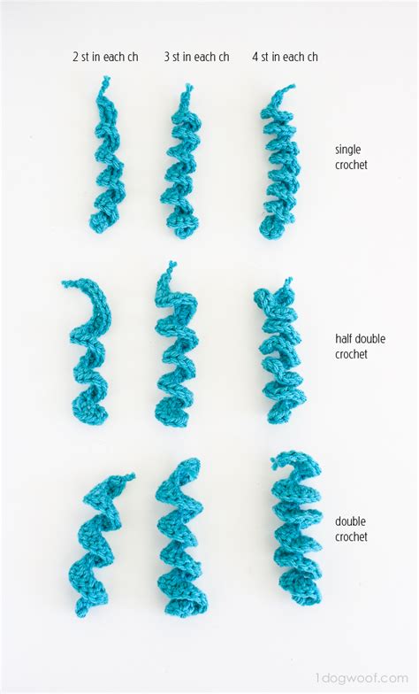 For the techniques 1 through 4 use 100% wool which holds the curls better. Crochet Curly Cue Sampler - How to Choose the Best Curl ...