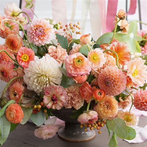 Arrangement Is All About Dahlias Tulipina August2016 Love Flowers