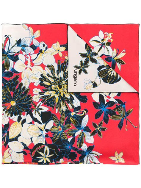 Emanuel Ungaro Floral Print Scarf Modesens