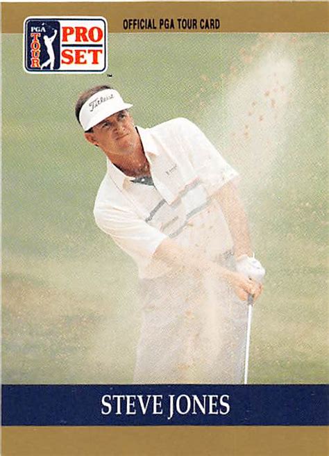 The game board in golf solitaire is made up of: Steve Jones trading card (Golf Golfer PGA University of Colorado) 1990 Pro Set #9