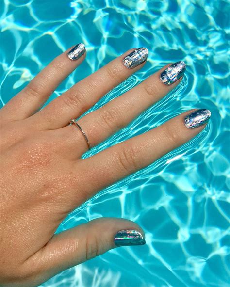Say Hello To Holo Summers Brightest Nail Trend Nail Designs Summer Nail Designs Hot Nails