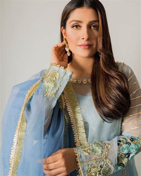 Photos Ayeza Khan Looks Heavenly In An Ice Blue Dress