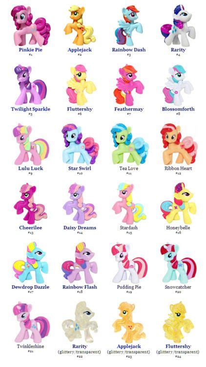 My Little Pony G4 Blind Bag Ponies My Little Pony Names My Little