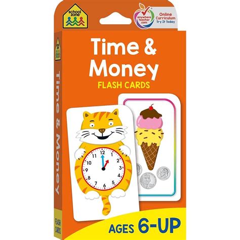 School Zone Time And Money Flash Cards