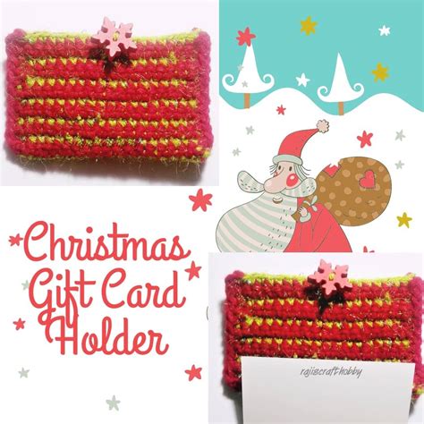 Christmas T Card Holder Free Crochet Pattern Free Crochet Tutorials