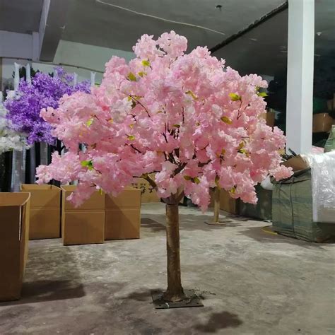 Artificial Cherry Blossom Tree White Pink Artificial Indoor Outdoor 3ft 4ft 5ft Customized