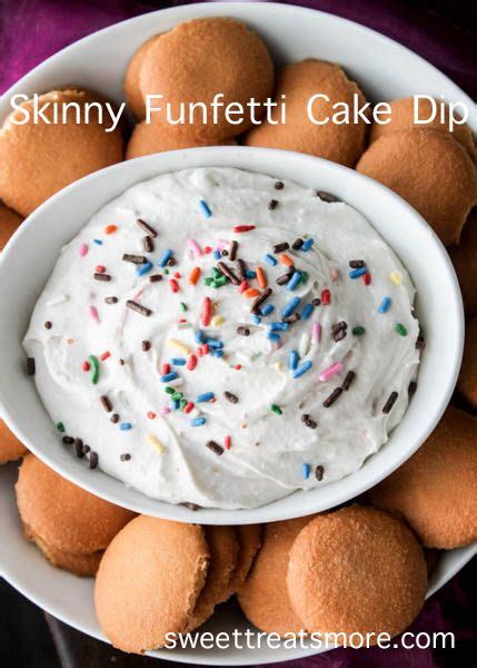 Skinny Funfetti Dip Combine 1 Box Pillsbury Funfetti Cake Mix 2 Cups