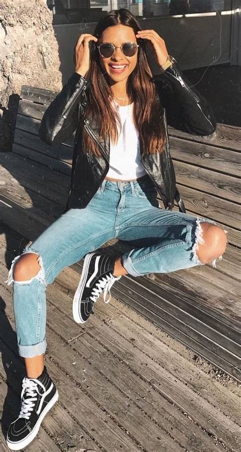 How To Wear Black Ripped Jeans Chic Outfit Ideas