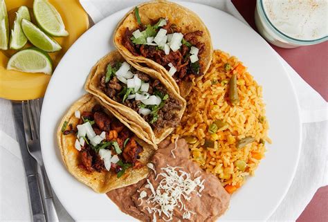 Choice of asada or pollo with mexican rice, refried beans, onions & cilantro *** ***additional toppings (please specify): Mexican Food Catering - Tacos Near Me | Taqueria Los Comales