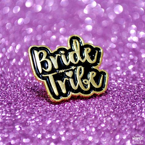Hen Party Bride Tribe Enamel Pin Badges Wedfest