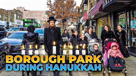 Walking Jewish Community Of Borough Park Brooklyn During Hanukkah 2021 Youtube