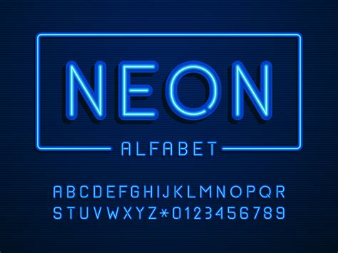 Neon Fonts Vector Art Icons And Graphics For Free Download