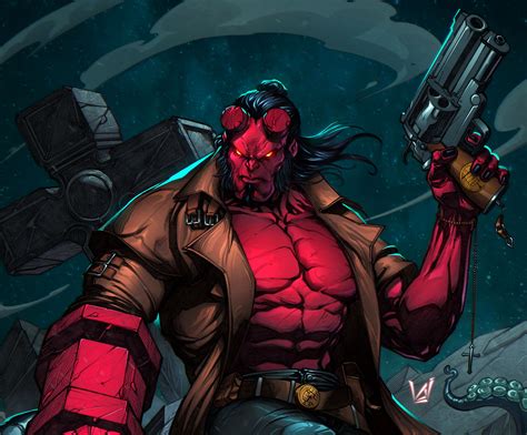 Hellboy 4k Art Wallpaperhd Superheroes Wallpapers4k Wallpapersimages