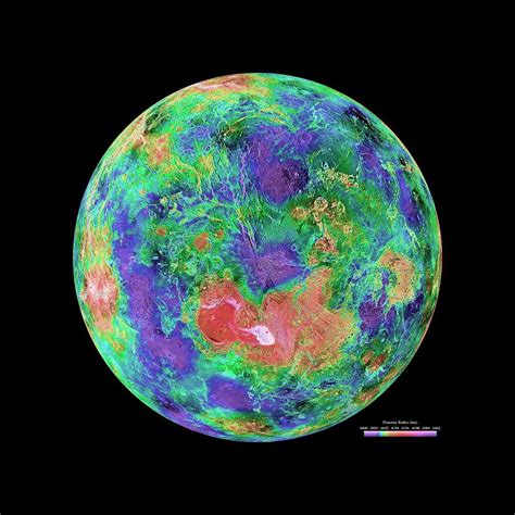 Venus Radar Map Photograph By Nasa Jpl Usgs Science Photo Library