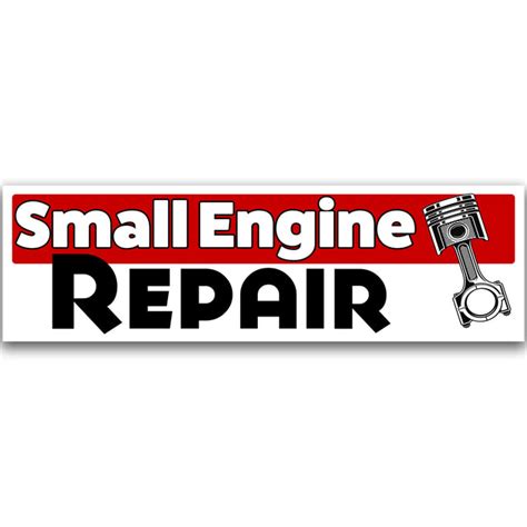 Small Engine Repair Vinyl Banner Size Options Vista Flags