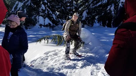 Snowshoeing With A Park Ranger At Crater Lake