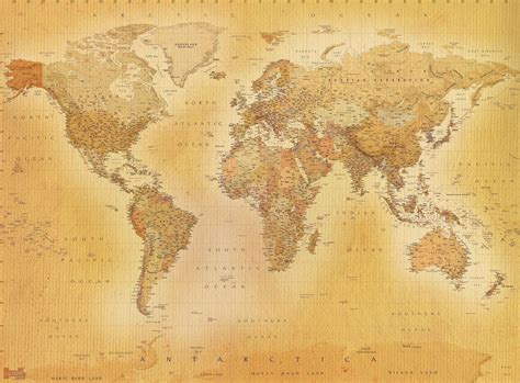 Antique World Map Wallpapers Bigbeamng
