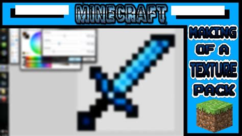 Minecraft Making Of A Texture Pack Diamond Sword Time Lapsed Youtube