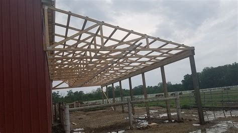 Anchoring down your lean to shed largely depends on the quality and sturdiness of the surface material you use. Lean To addition pole building | Post frame building, Pole ...