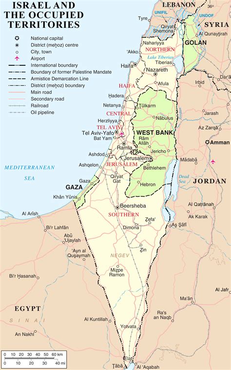 Fileisrael And Occupied Territories Mappng Wikimedia Commons