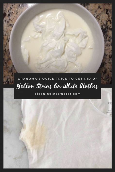 Grandma S Quick Trick To Get Rid Of Yellow Stains On White Clothes