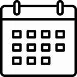 Calendar Icon Svg Schedule Waste Division Solid