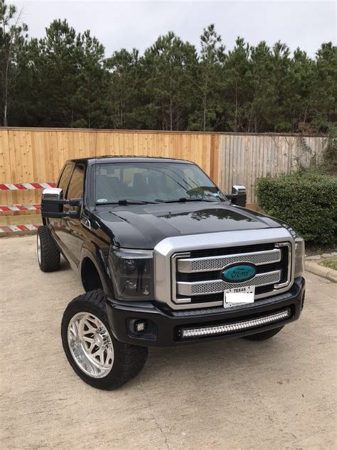 Nicely Customized 2015 Ford F 250 Platinum Lifted For Sale
