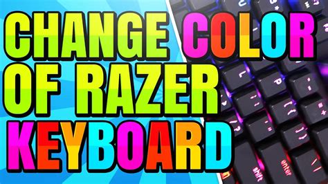 I can't seem to figure out where in razer synapse to change the keyboard colors. How To Change The Color Of My Razer Keyboard / This App Lets You Set Up And Configure Razer ...