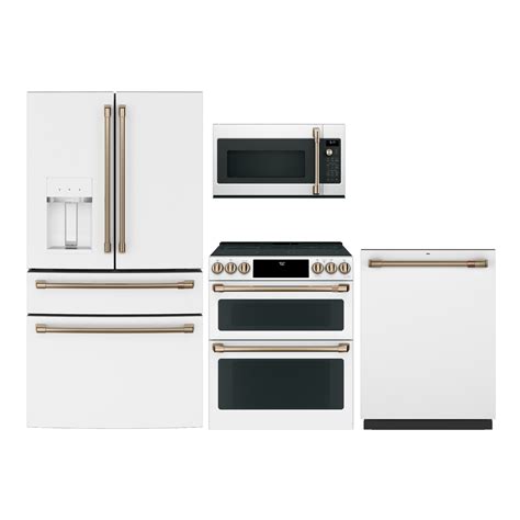 Shop Cafe Smart 4-Door French Door Refrigerator & 30-in Double-Oven