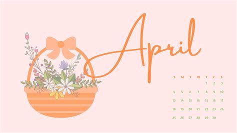 April 2021 Calendar Desktop Background Wallpaper In 2021 Desktop