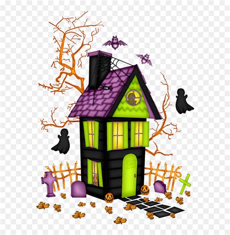 Transparent Halloween House Png Cute Halloween Haunted House Clip Art