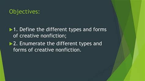 Types Of Creative Nonfictionpptx