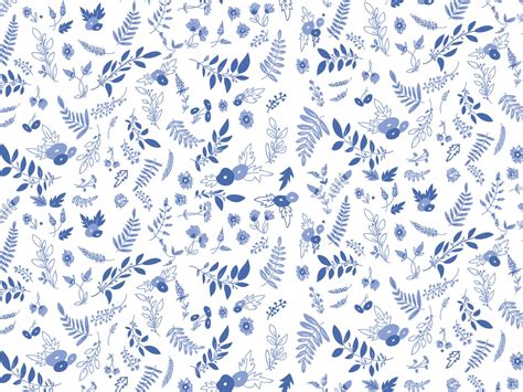 Blue And White Floral Pattern Blue Flower Pattern Hd Stock Images