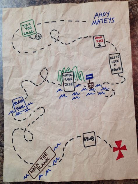 Treasure Map All The Activities The Kids Could Do At The Party