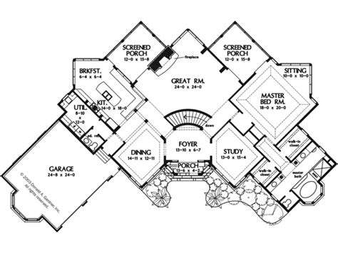 Eplans European House Plan Uniquely Angled Walkout Basement Home