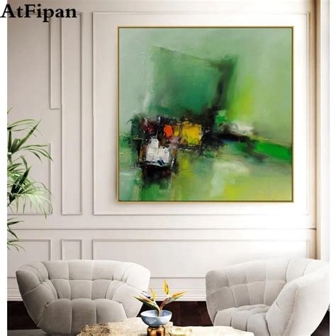 Atfipan Unframed Wall Art Oil Paintings Abstract Picture Home Decor