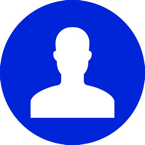 Blue Male Symbol Icon