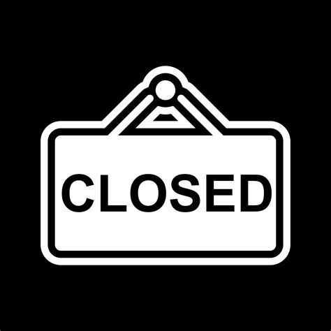 Closed Sign Icon Design 493320 Vector Art At Vecteezy
