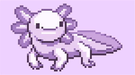 Purple Axolotl Pixel Art Maker