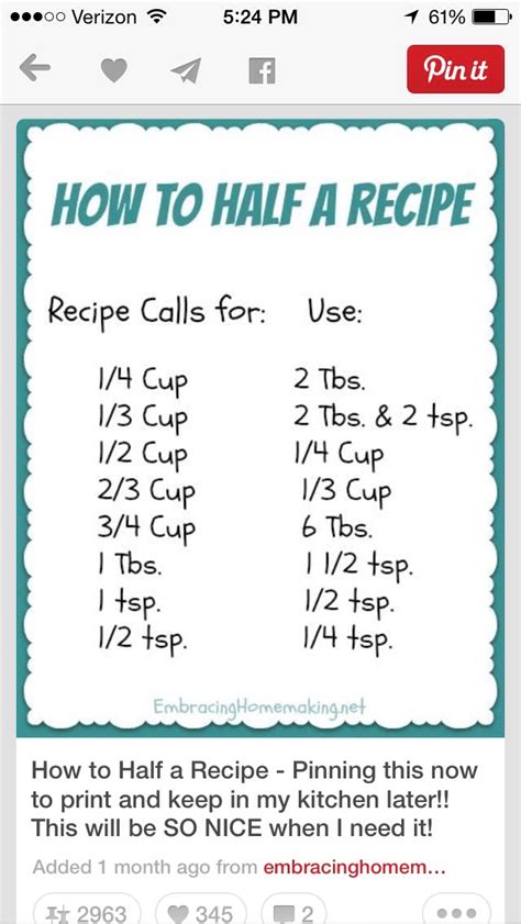How To Half A Recipe With Correct Measurements Musely