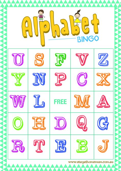 Emma Blog Bingo Cards Free Printable Alphabet Bingo Preschool Kids