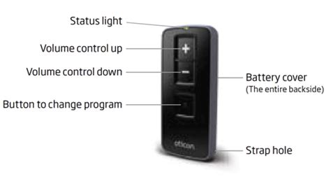 Oticon Hearing Aid Remote Control 20 Deaf Equipment