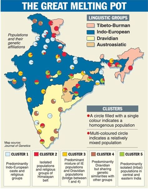 The Great Melting Pot Map Of Genetic Variations Across Indian