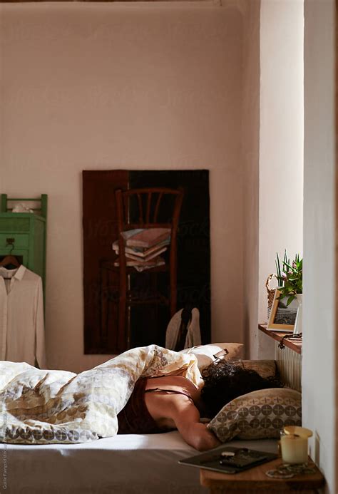 Girl Sleeping In Bed By Stocksy Contributor Guille Faingold Stocksy