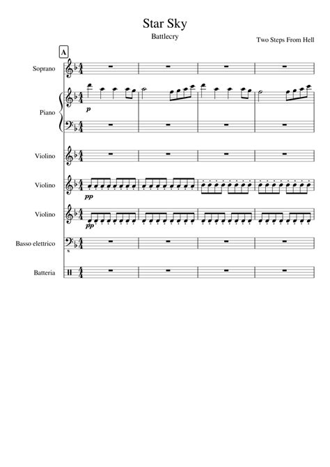 Two Steps From Hell Star Sky A Bunch Of Instruments Sheet Music For